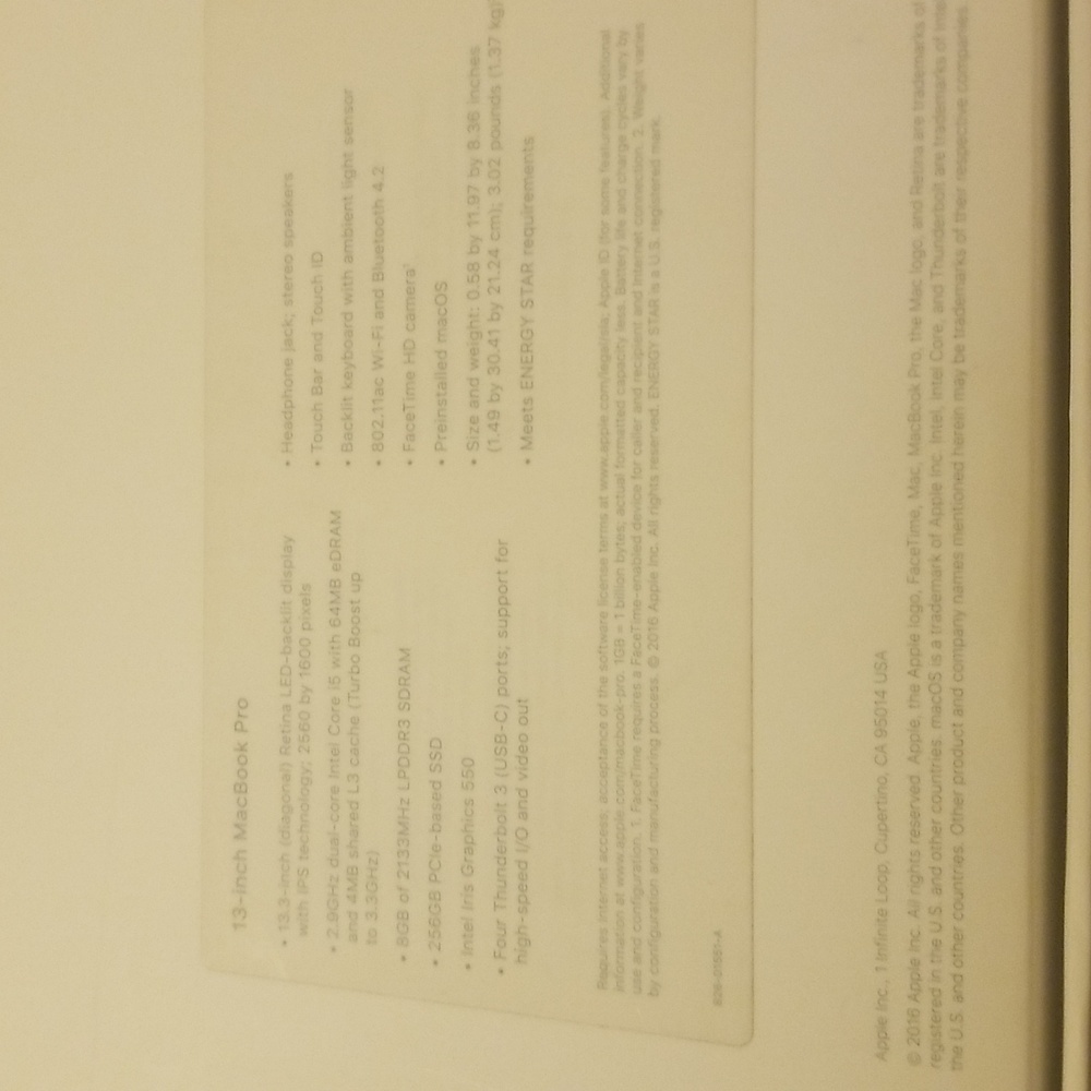 MacBook Pro 13 Box - Picture 2 of 3